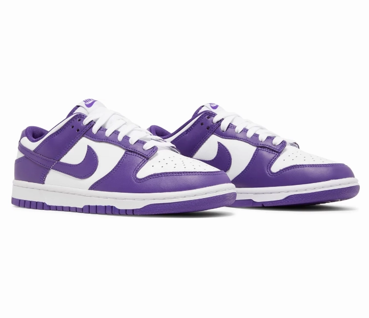 Elastic laces Men's Nike Dunk Low Retro (Court Purple)