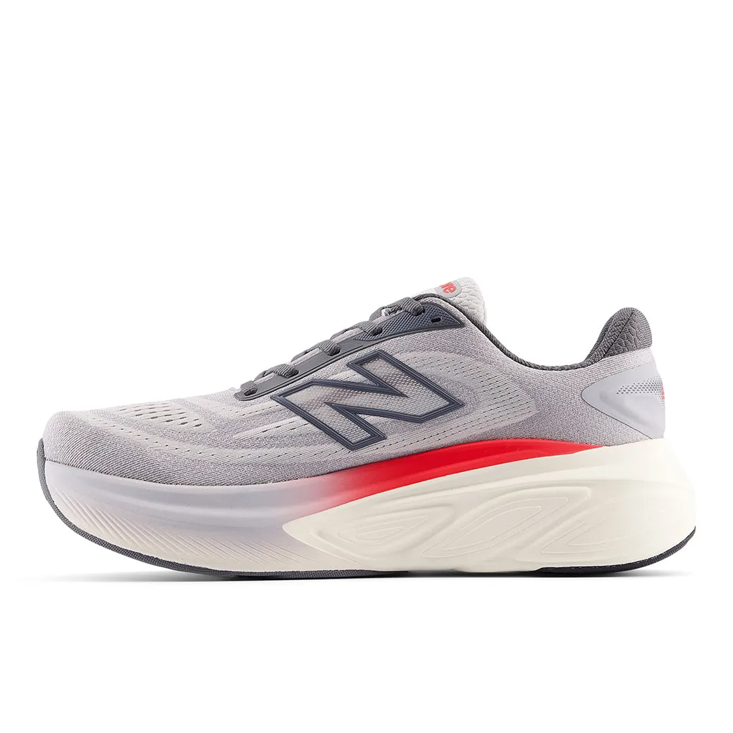 Fitness Edge Step Precision Mens New Balance Fresh Foam More v6 in Grey Matter/True Red/Castlerock