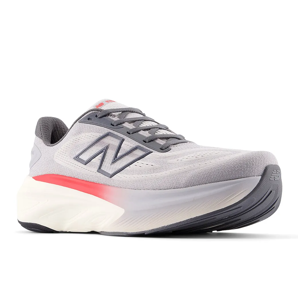 Long Time Wear Breathable Use Mens New Balance Fresh Foam More v6 in Grey Matter/True Red/Castlerock