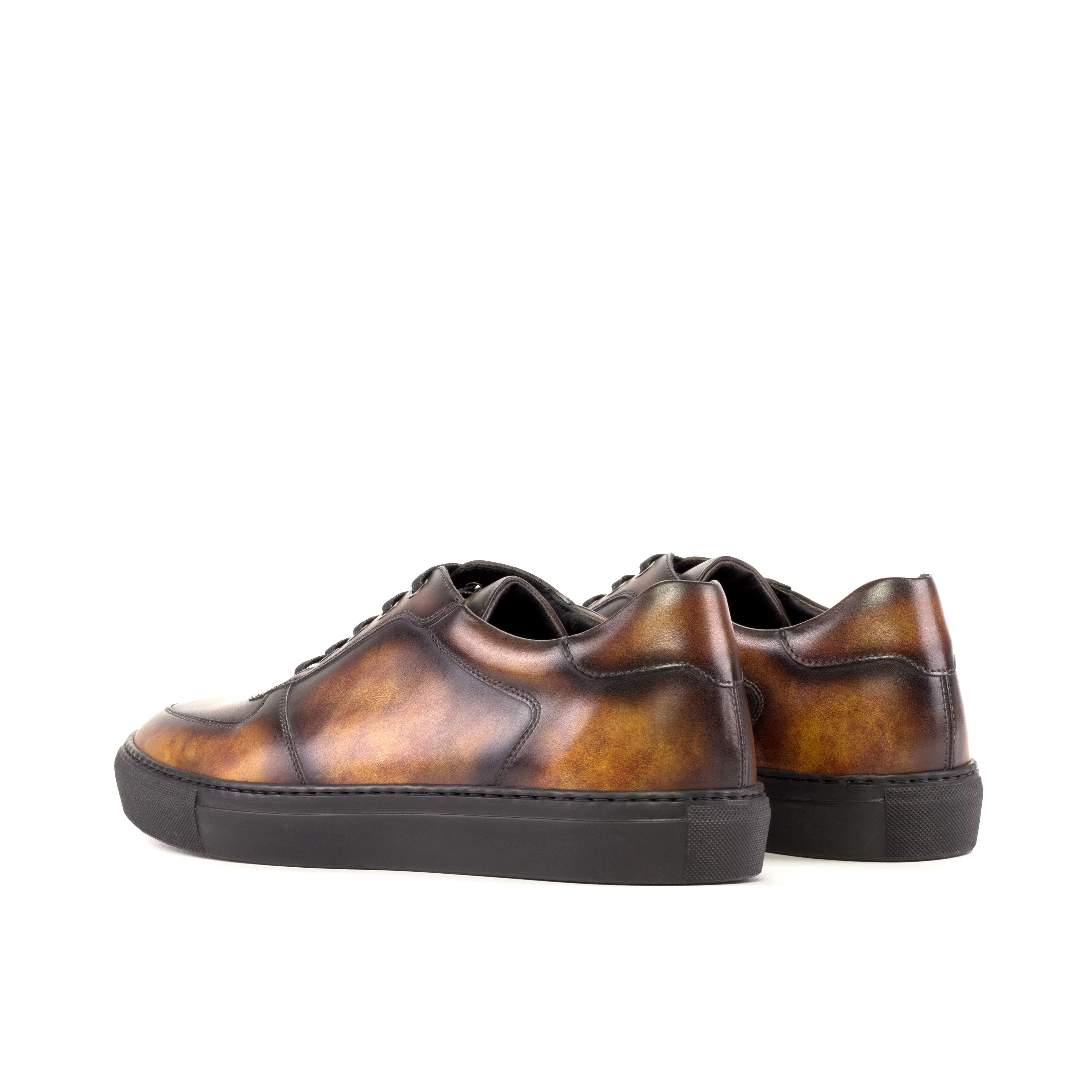 Endurance Boost Brown Patina Leather Low-Top Sneakers