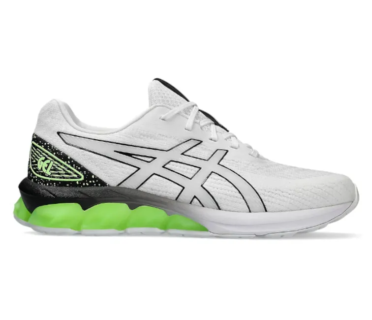 StretchMesh Flat Sole Men's Asics Gel-Quantum 180 7 (White/Illuminate Green)