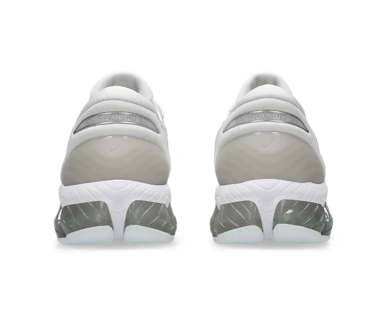 running on a gravel road Men??s Asics Gel-Quantum 360 8 (White/Pure Silver)