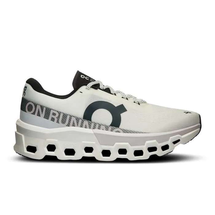 Mens On Running Cloudmonster 2 in Undyed/Frost Cushion Heel Minimalist Design