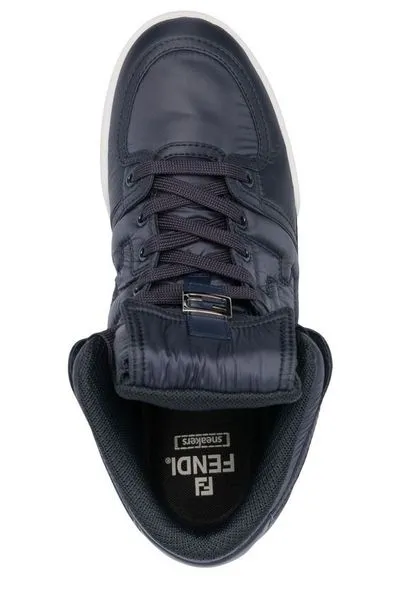 Everywhere Fit Young Mood FENDI MATCH HIGH TOPS: TEXTURED CANVAS/LEATHER