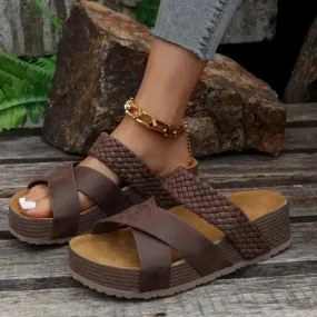 Outdoor Essential Cora Braided Open-Toe Sandals