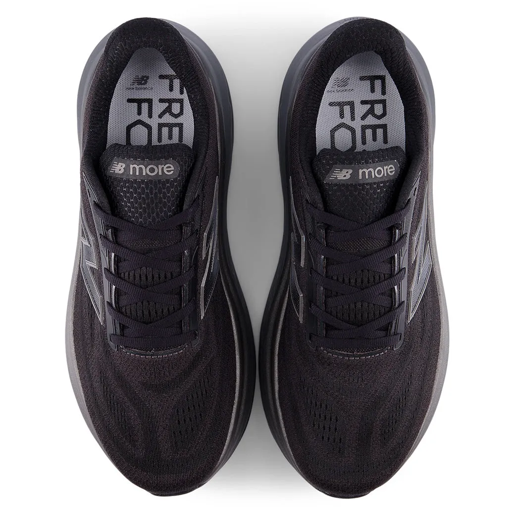 Light cushion Mens New Balance Fresh Foam More v6 in Black/Castlerock/Black