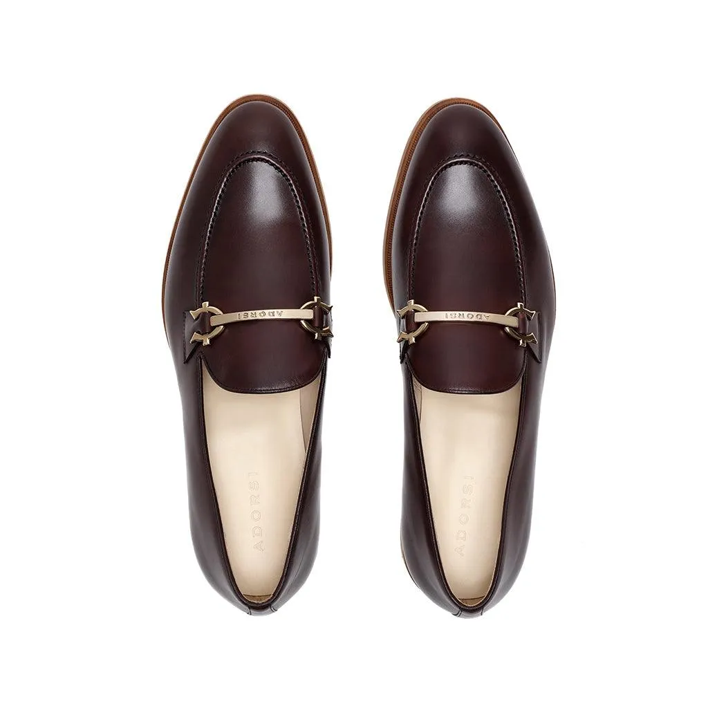 Daily Firm Italian Craftsmanship Brown Calf Horsebit Loafer