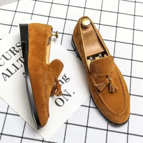 Soft Flow Lim Suede Tassel Slip-On Loafers