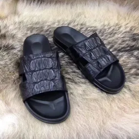 Crocodile Shoes Genuine   Crocodile Leather  Slipper Pull on