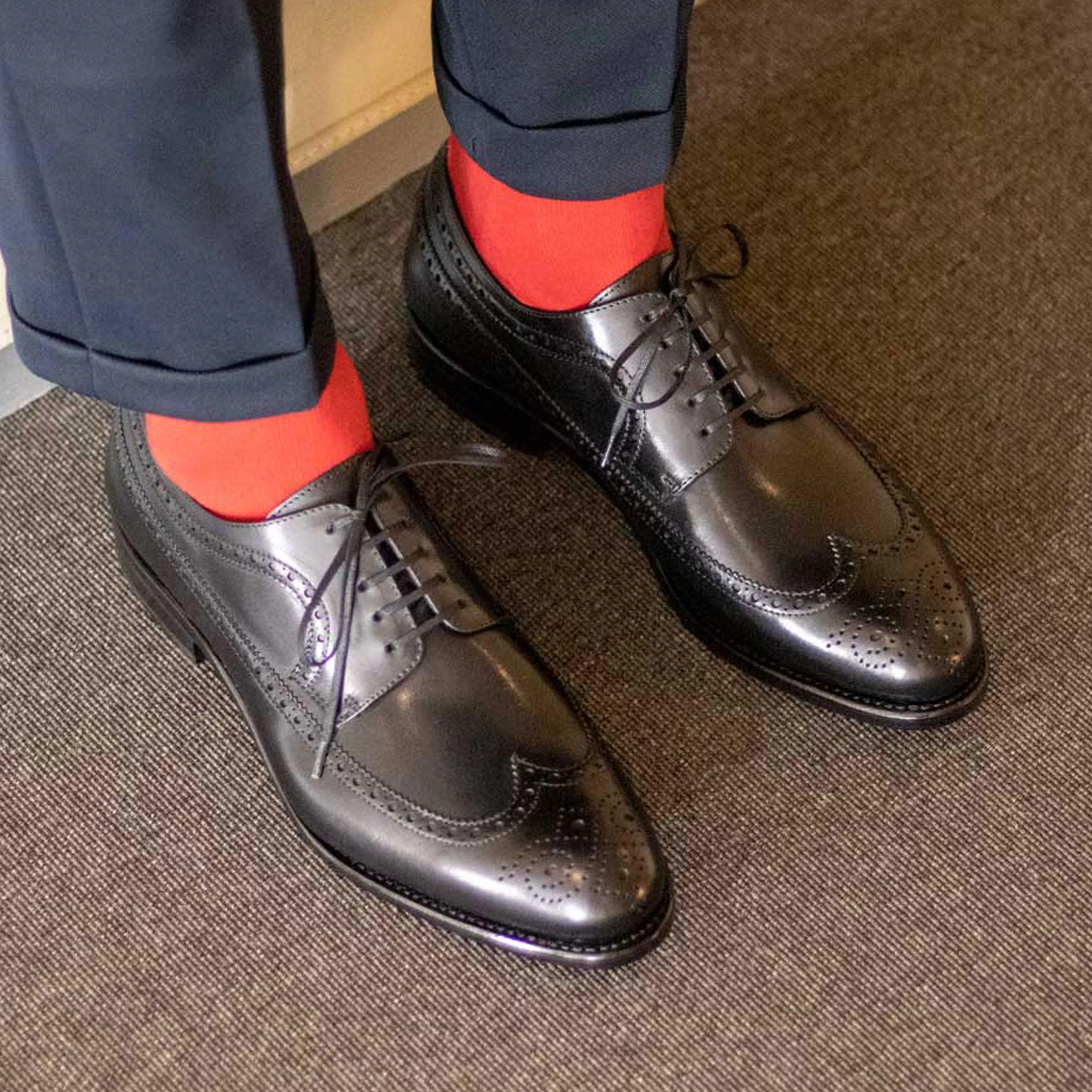 Style Icon Longwing Blucher black box calf