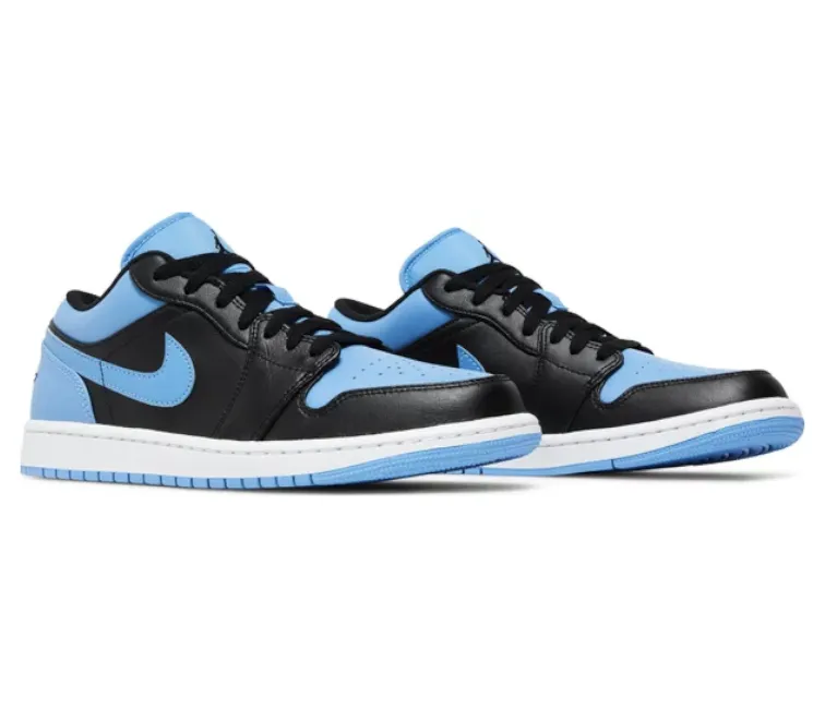 Mental health firm midsole shoes Men's Nike Air Jordan 1 Low (UNC Black Toe)