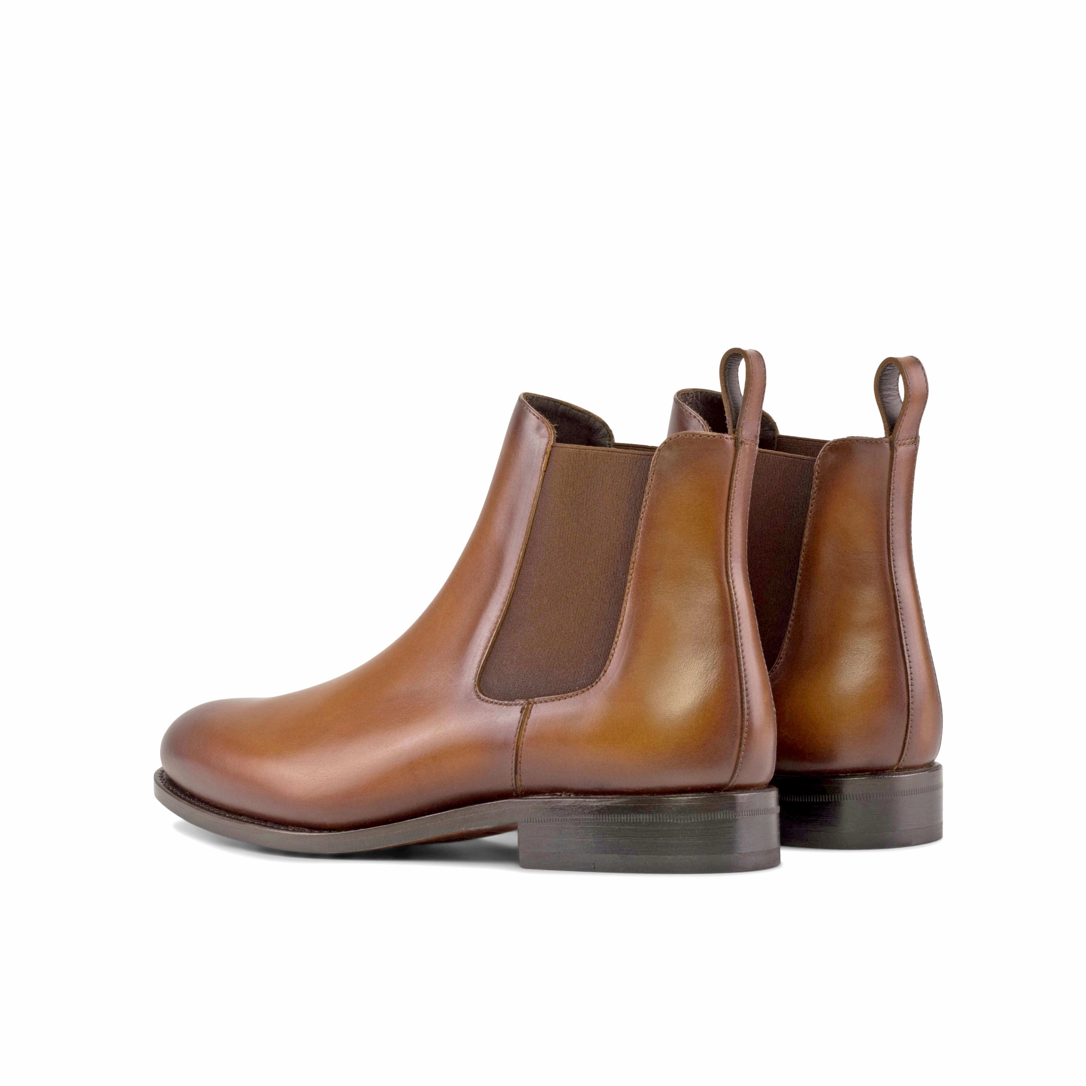 Construction Fit Cognac Calf Chelsea Boots