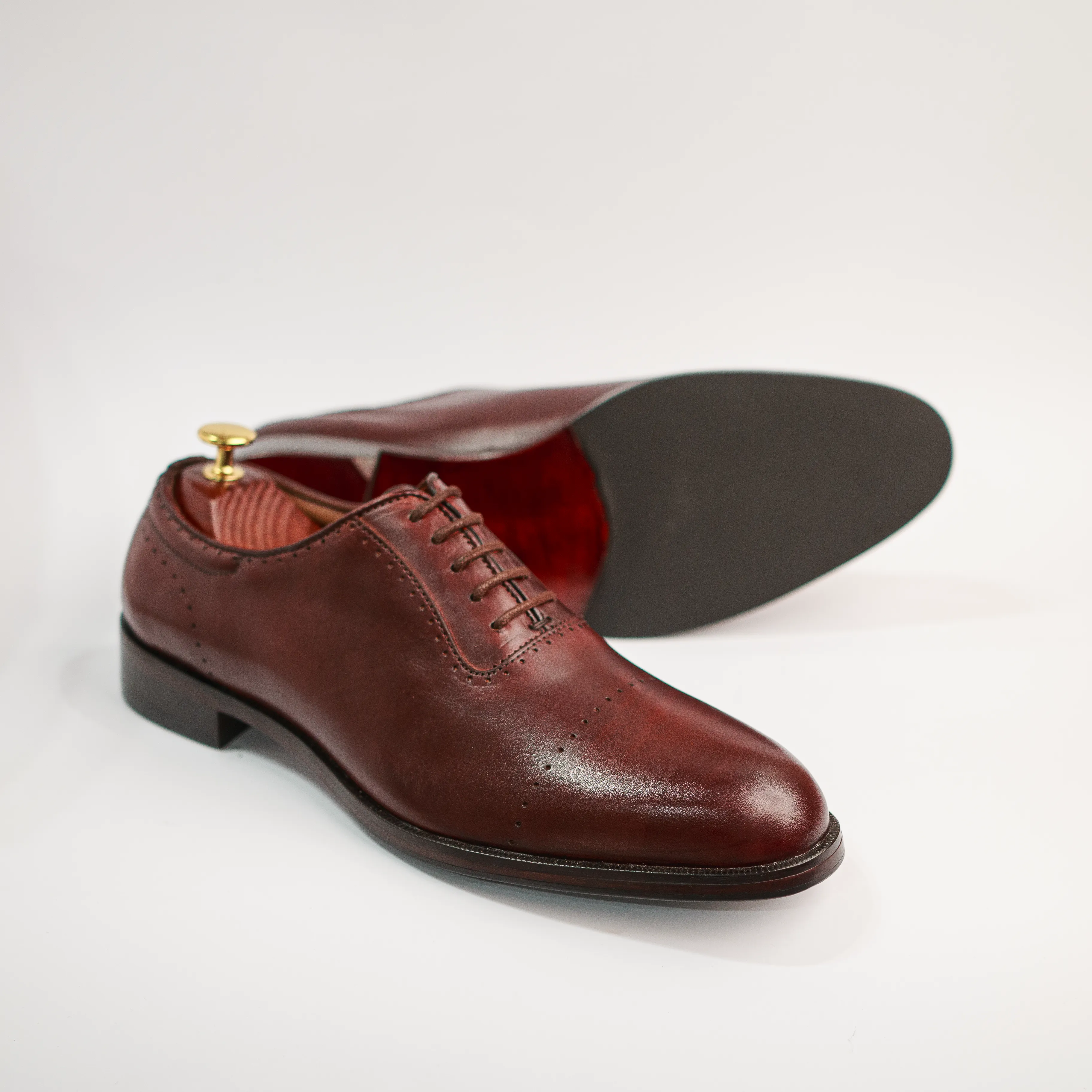 Regent - Burgundy Leather Walk Comfort Fit Corporate Staff