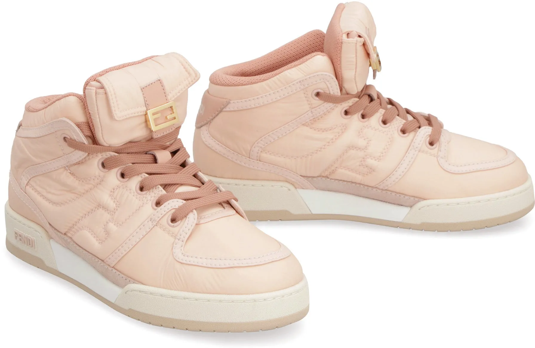 FENDI MATCH HIGH-TOP SNEAKERS Performance
