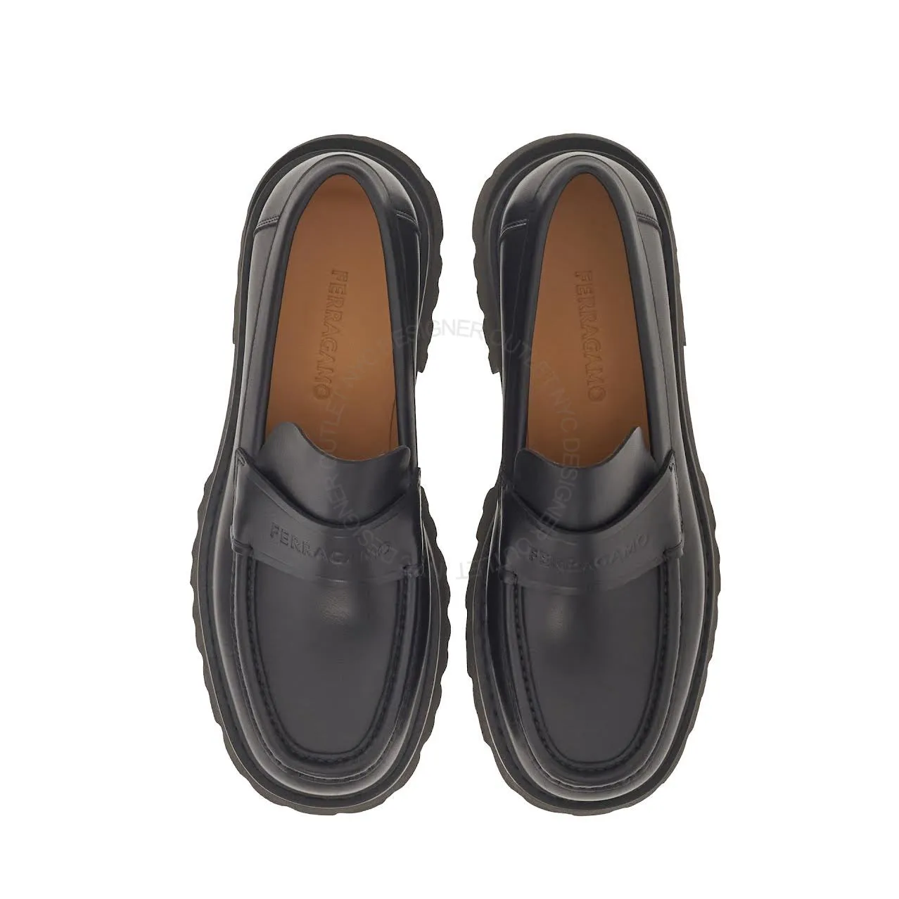Ferragamo Fergal Loafers Slip-Free Shoes Weekend Ready Footwear