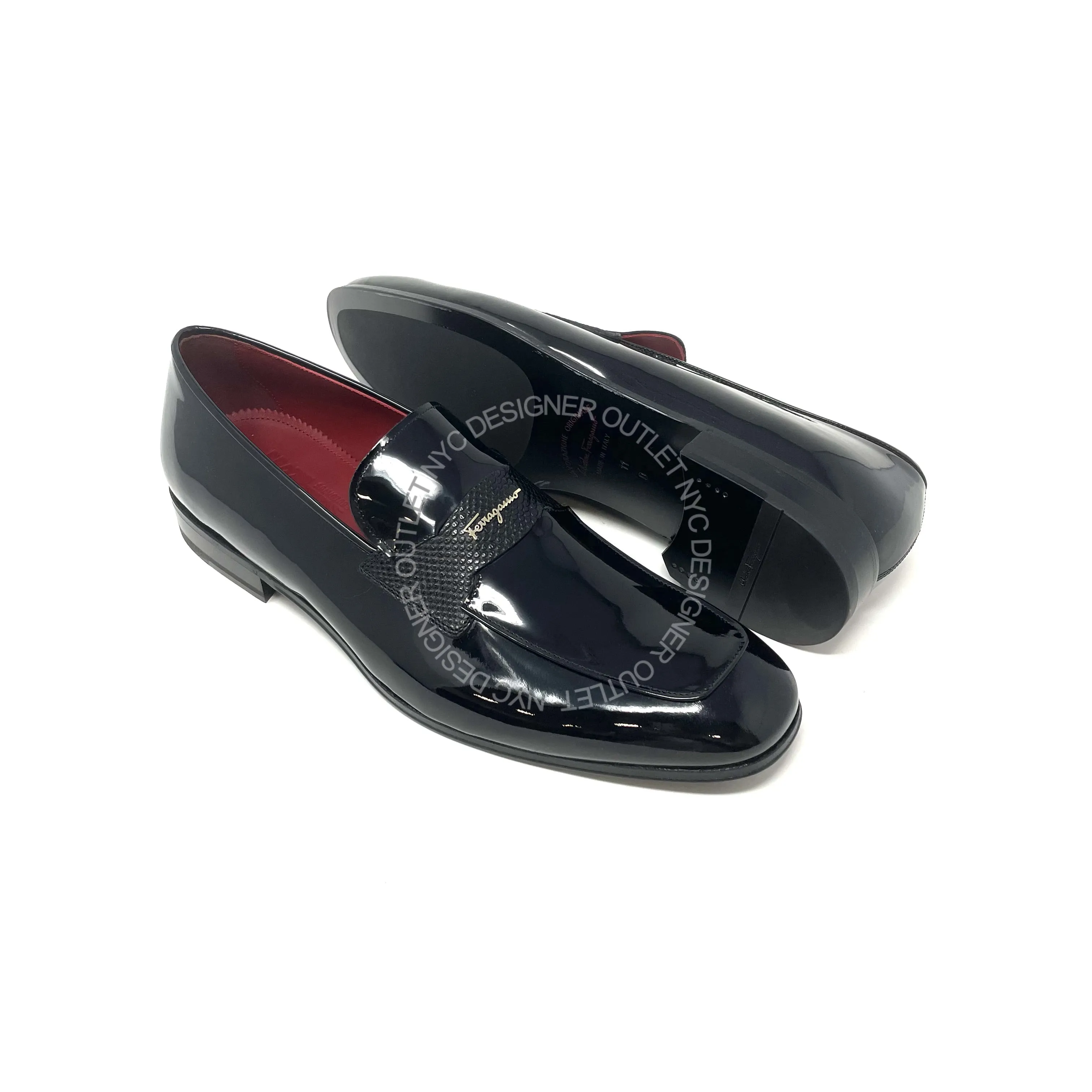 Ferragamo Giuffe Loafers Adjustable Office Ease