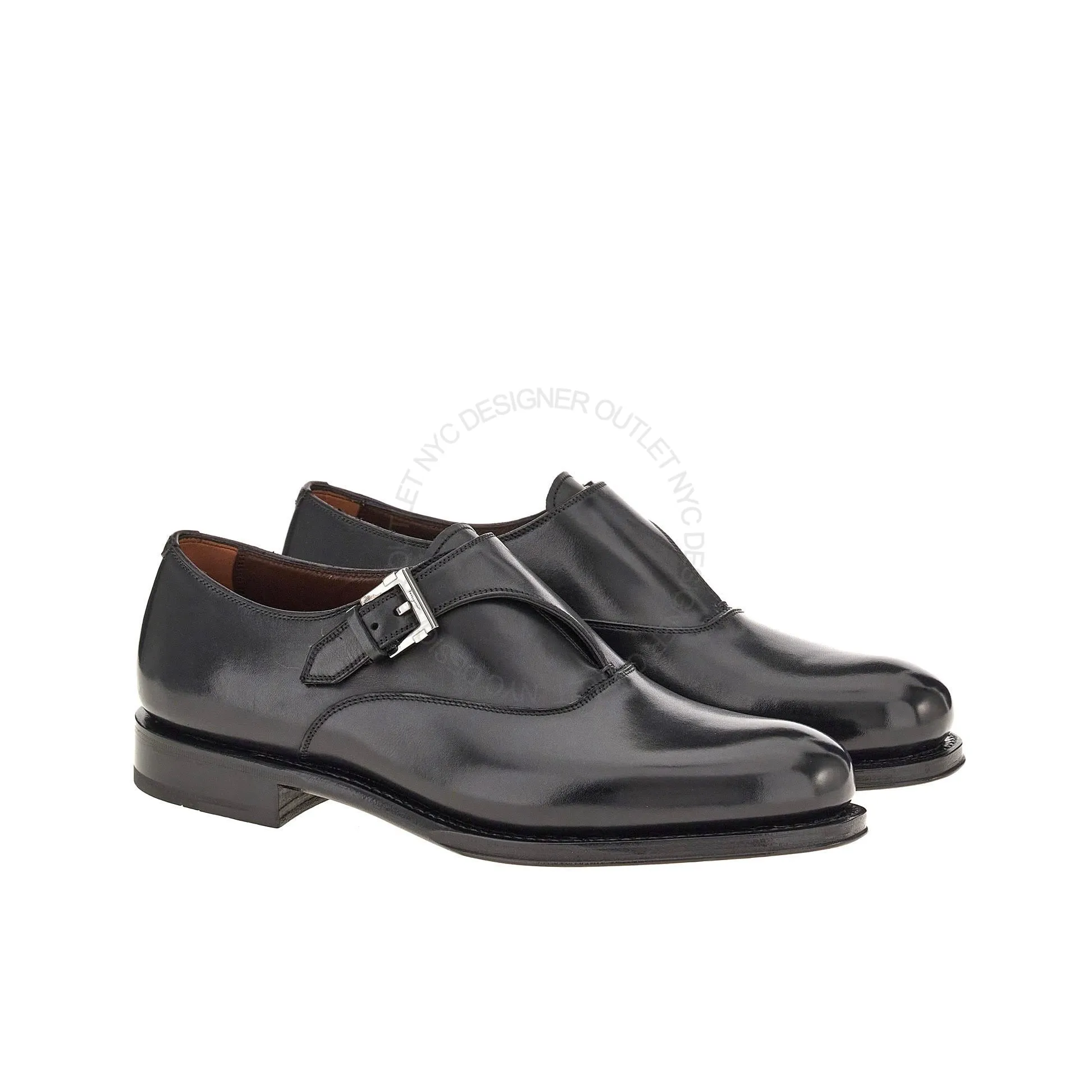 Ferragamo Liborio Monk Strap Loafers Outdoor Use