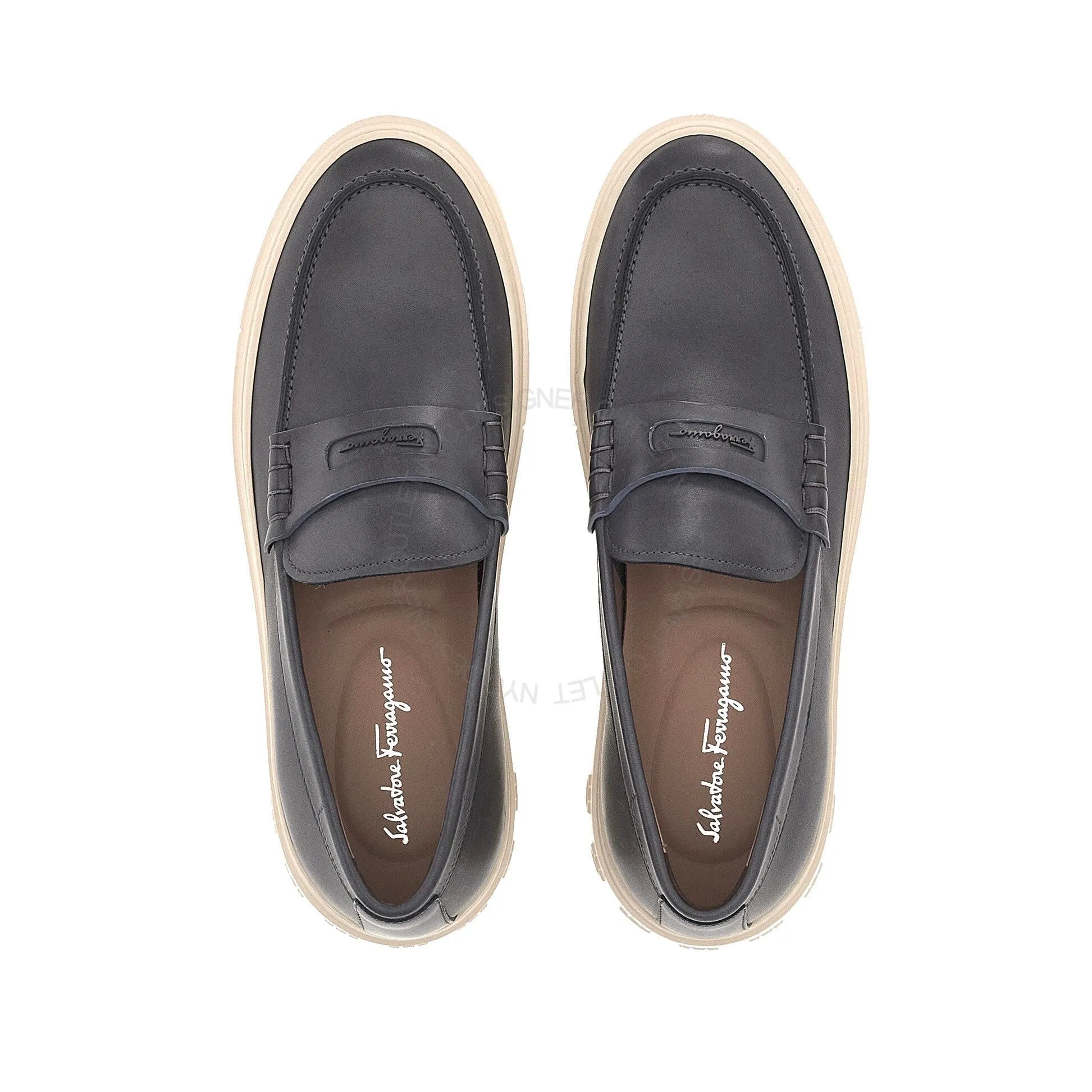 Neutral Base Main Street Ferragamo Melville Loafers