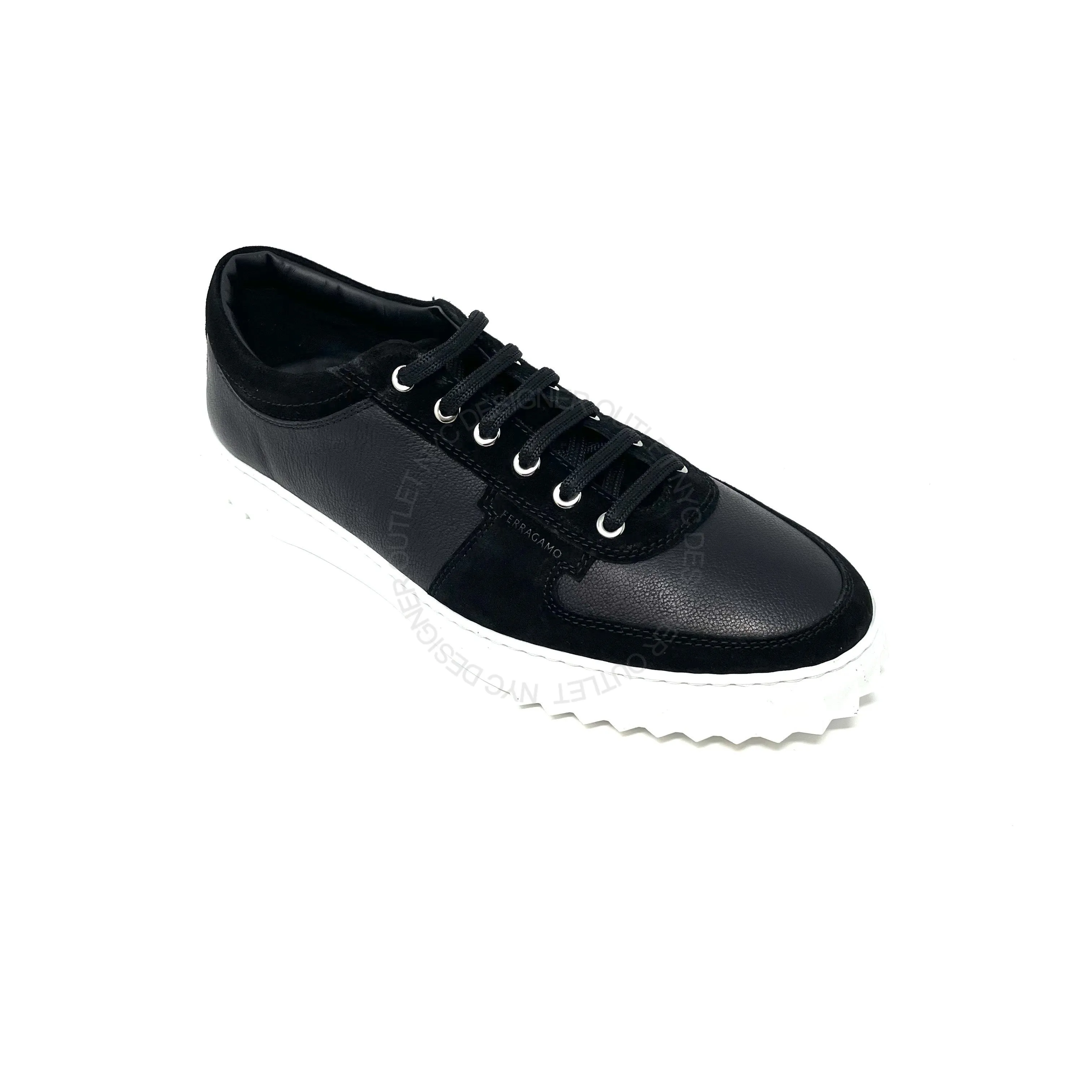 Ferragamo Scuby 5 Black Sneakers post - run recovery running for a cause shoes