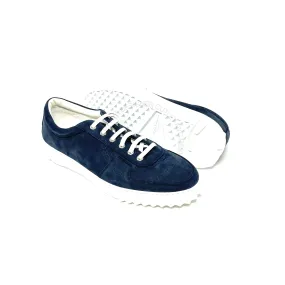 Flexibility Training Ferragamo Scuby 5 Blue Sneakers