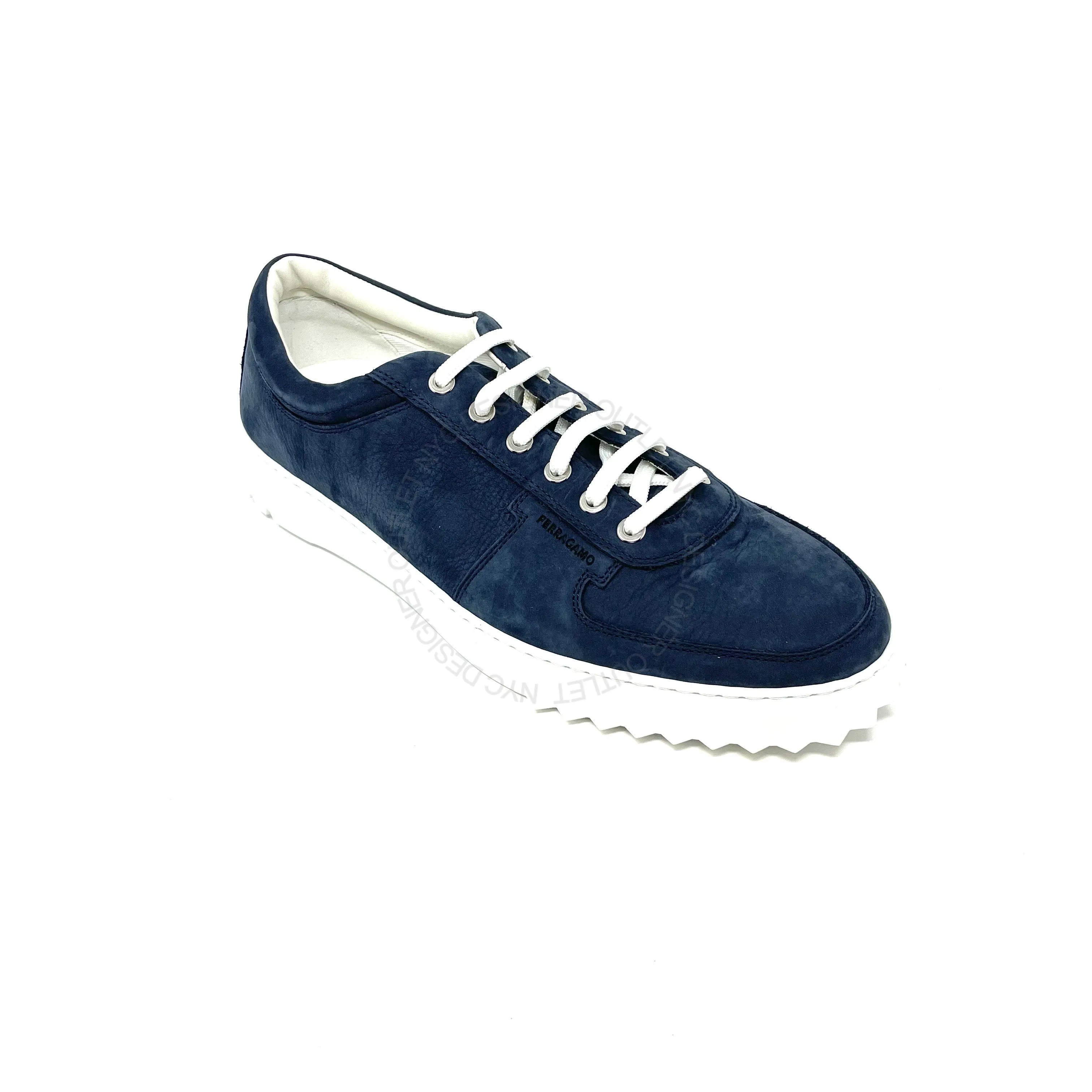 Ferragamo Scuby 5 Blue Sneakers Shock absorption rehabilitation aid