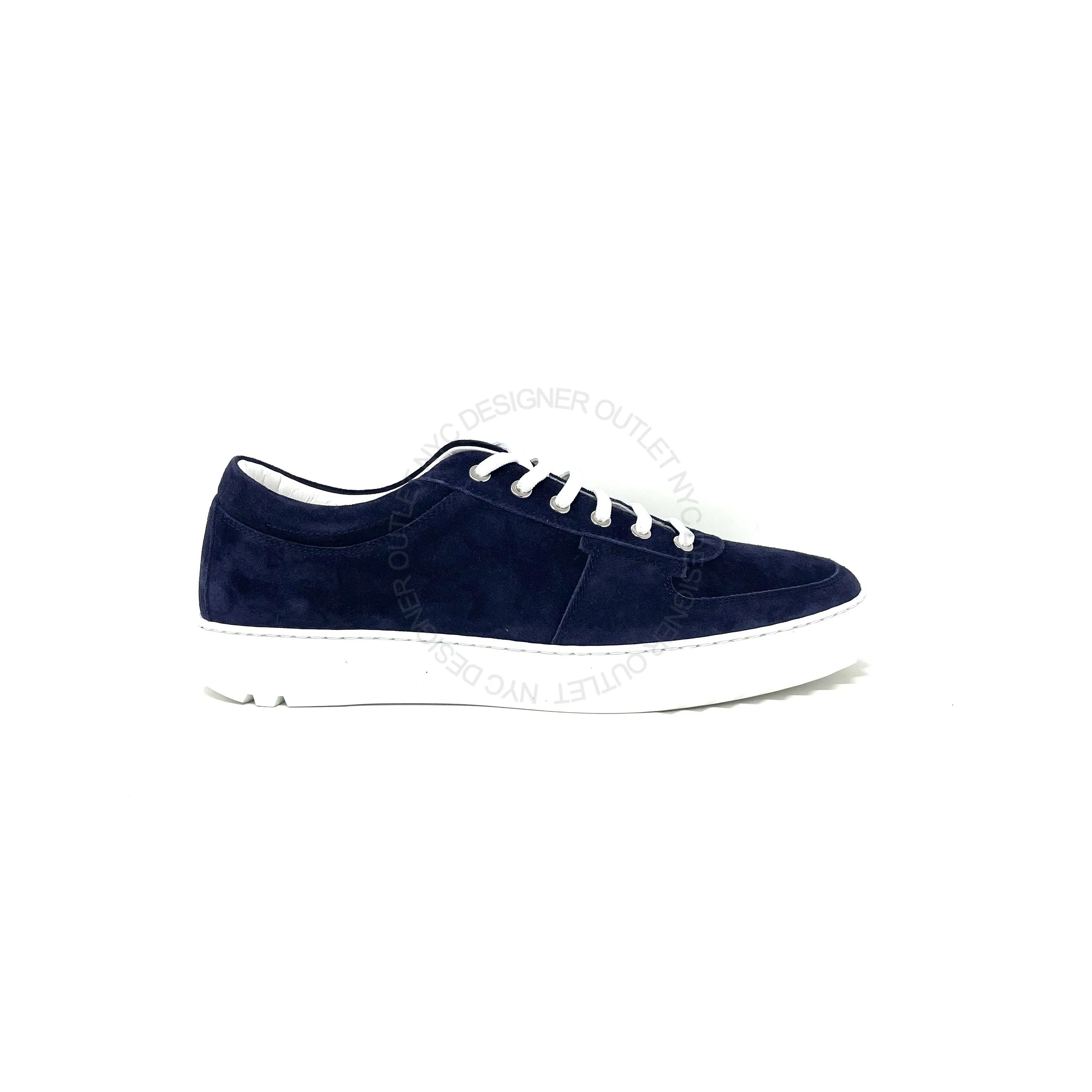 Bold Patterns All - age Ferragamo Scuby 5 Navy Sneakers