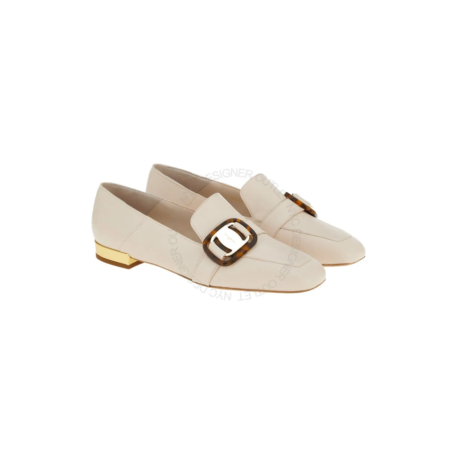Ferragamo Wang Loafer Simple Comfort Beach Step