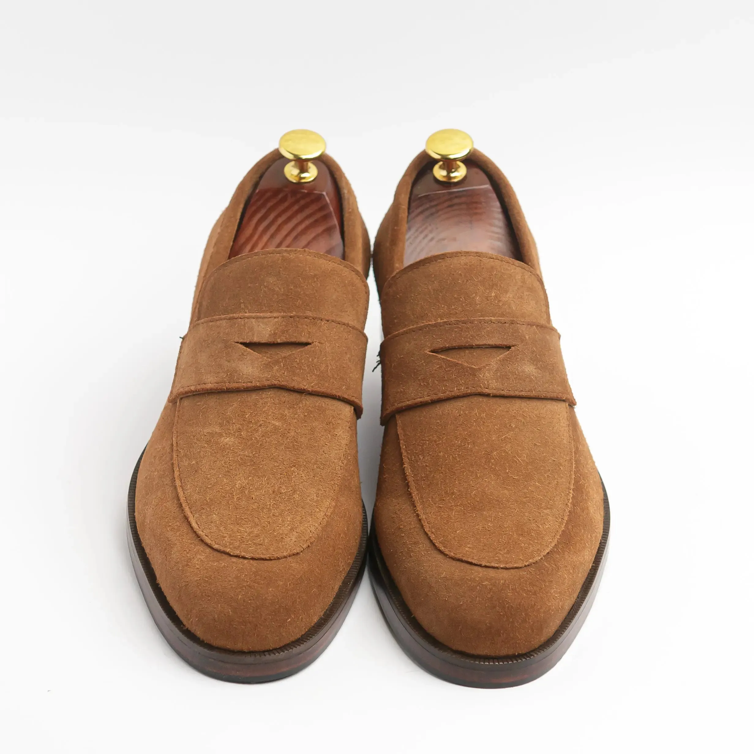 Diplomat Suede - Mustard Comfort Fit Understated Styler Tailored Silhouette Clean Looker