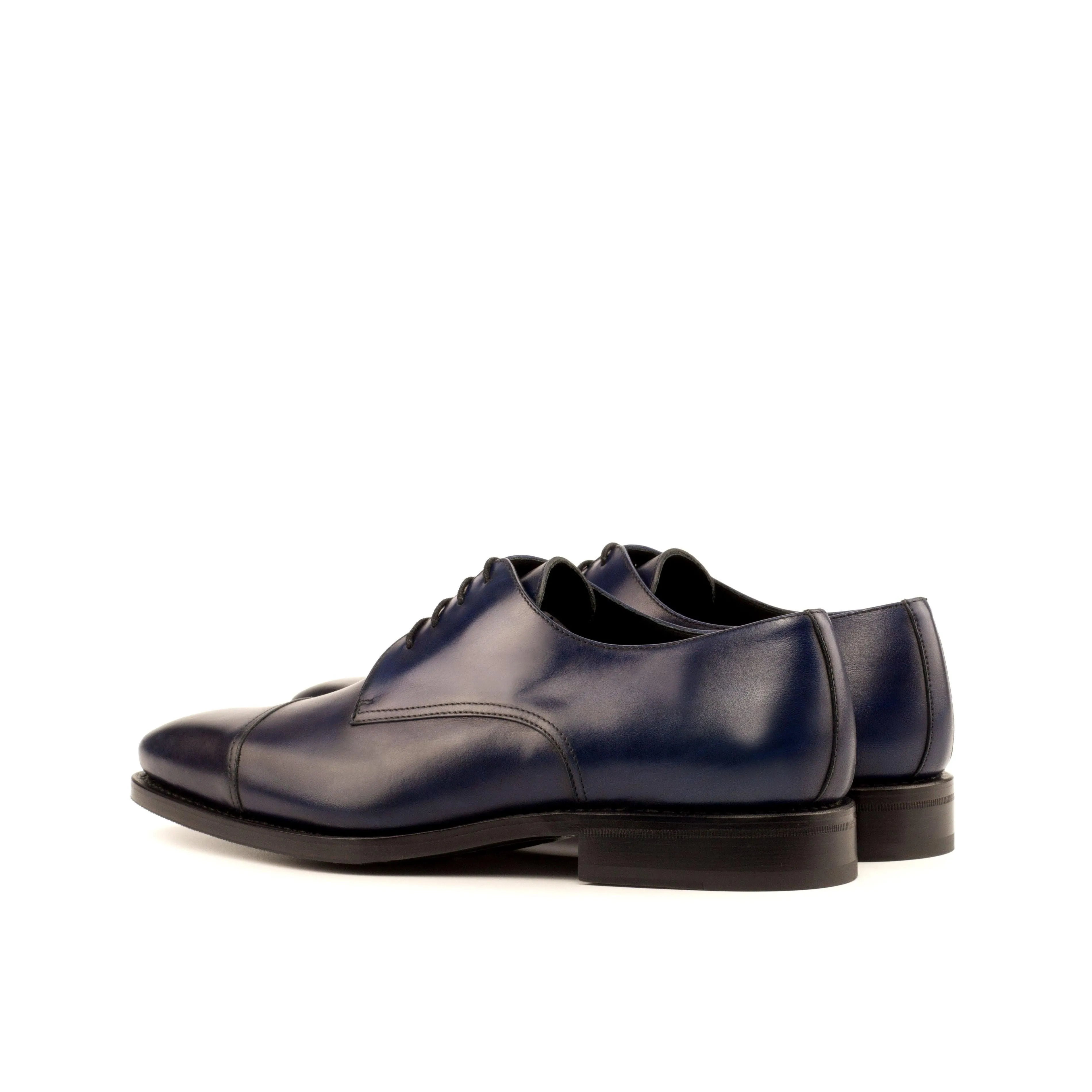 Navy Calf Leather Derby Shoes Weekend Events