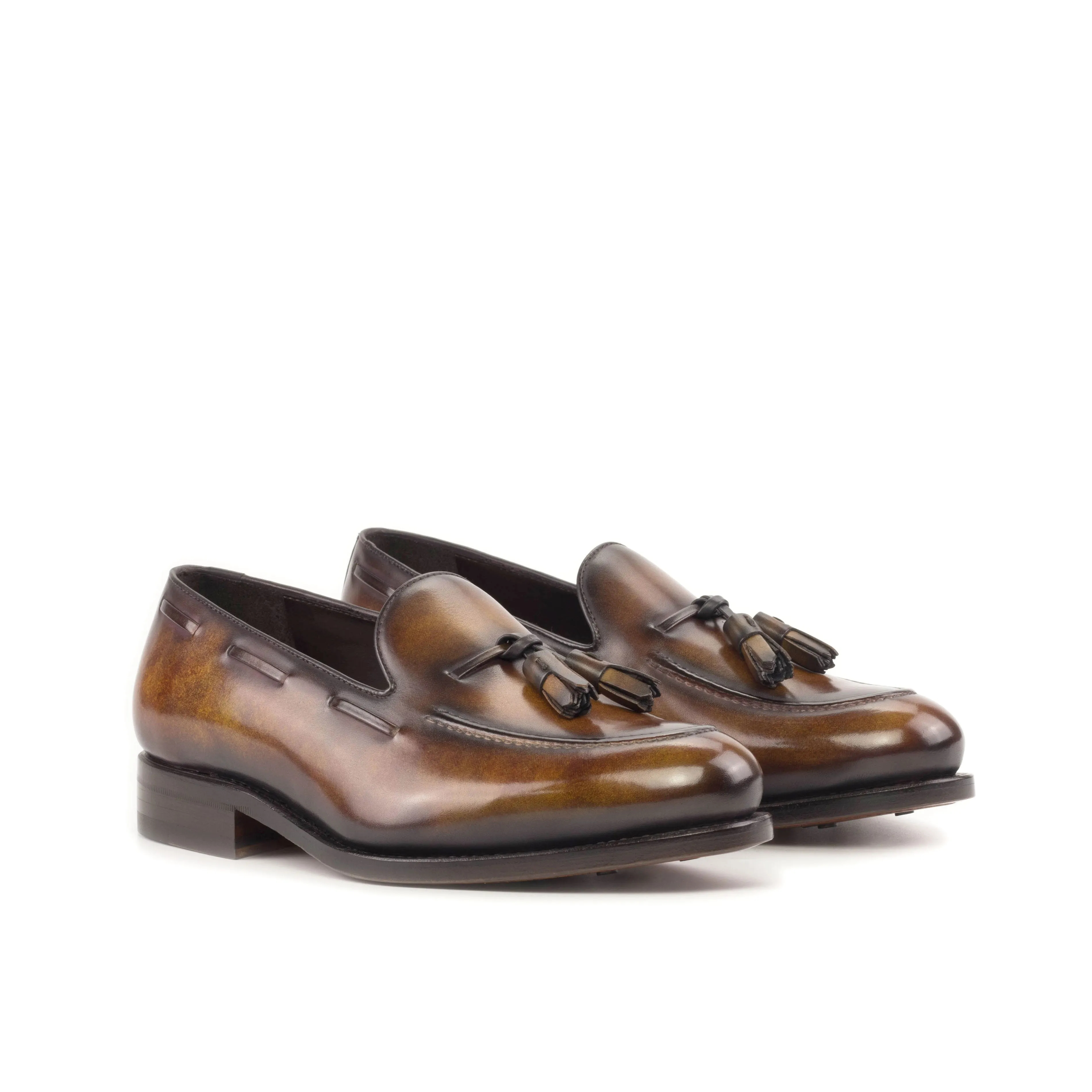Fire Patina Tassel Loafers Travel Pair Quick Flow
