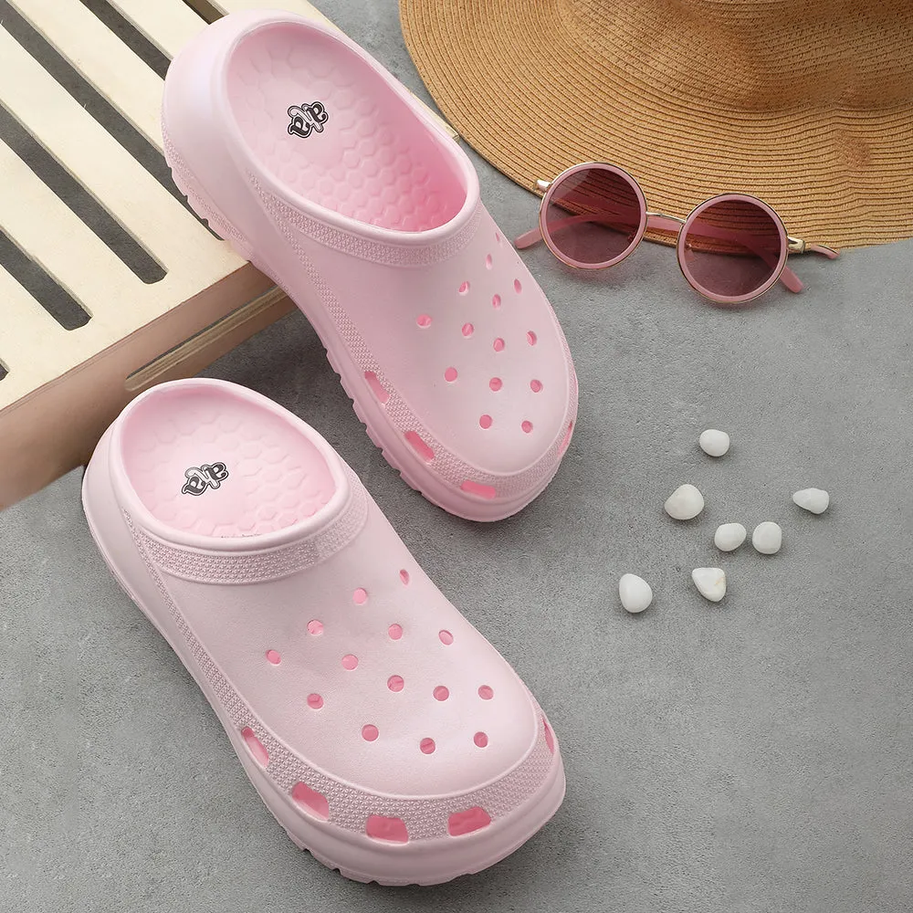 Foam material Lightweight Sole A-HA Pink Slingback Clogs For Women LB418-1E By Liberty