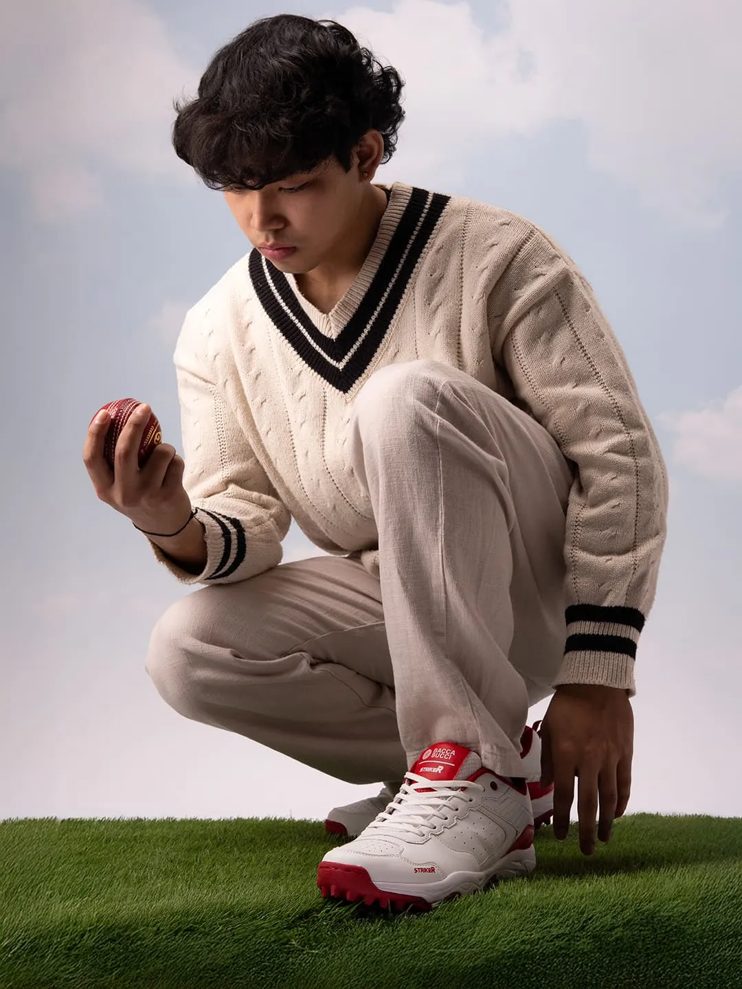 night - wear shoes Bacca Bucci STRIKER Cricket Shoes