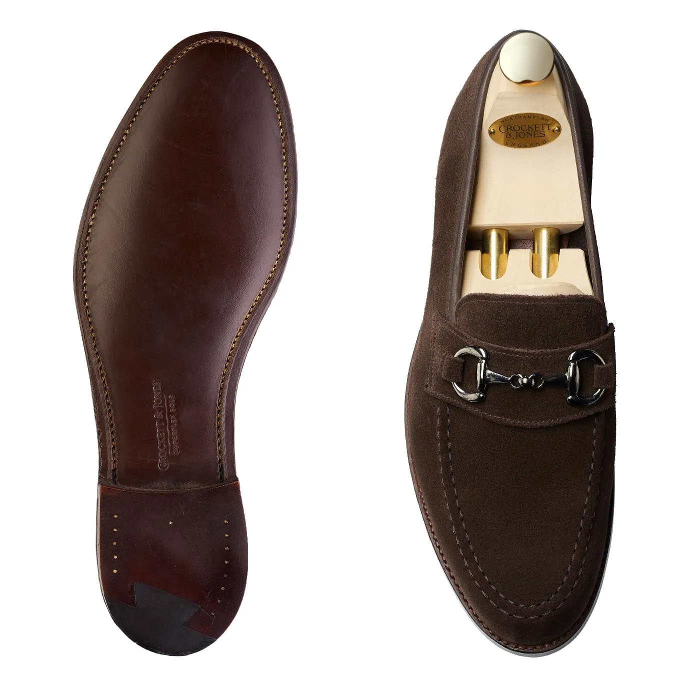 Finchley 2 Dark Oak Suede Ribbon Bow Class Glow