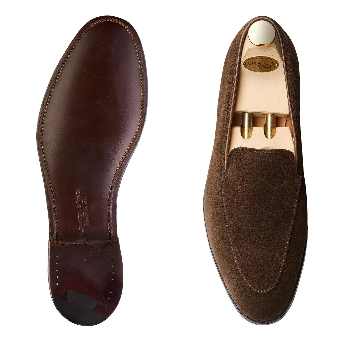 Garden Bed Shop Walk Cannes Dark Brown Calf Suede