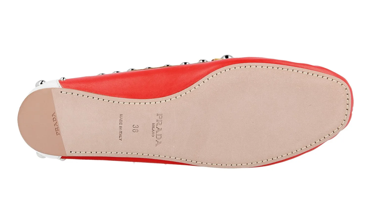 Prada Women's Multicoloured Leather Loafers 1D779E Support System Resort Style