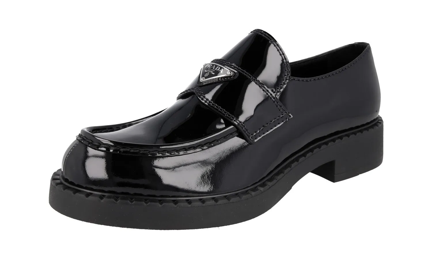Fitness Ready Casual Slip-on Walking Shoes Prada Men's Black Leather Chocolate Penny Loafer Loafers 2DE127