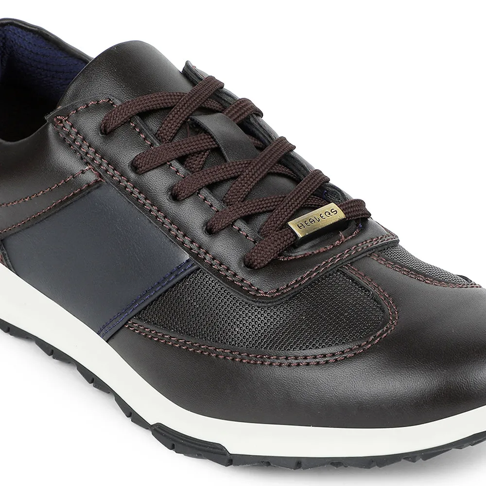 Work Comfort Healers Brown Casual Sneakers For Men EZOKE By Liberty