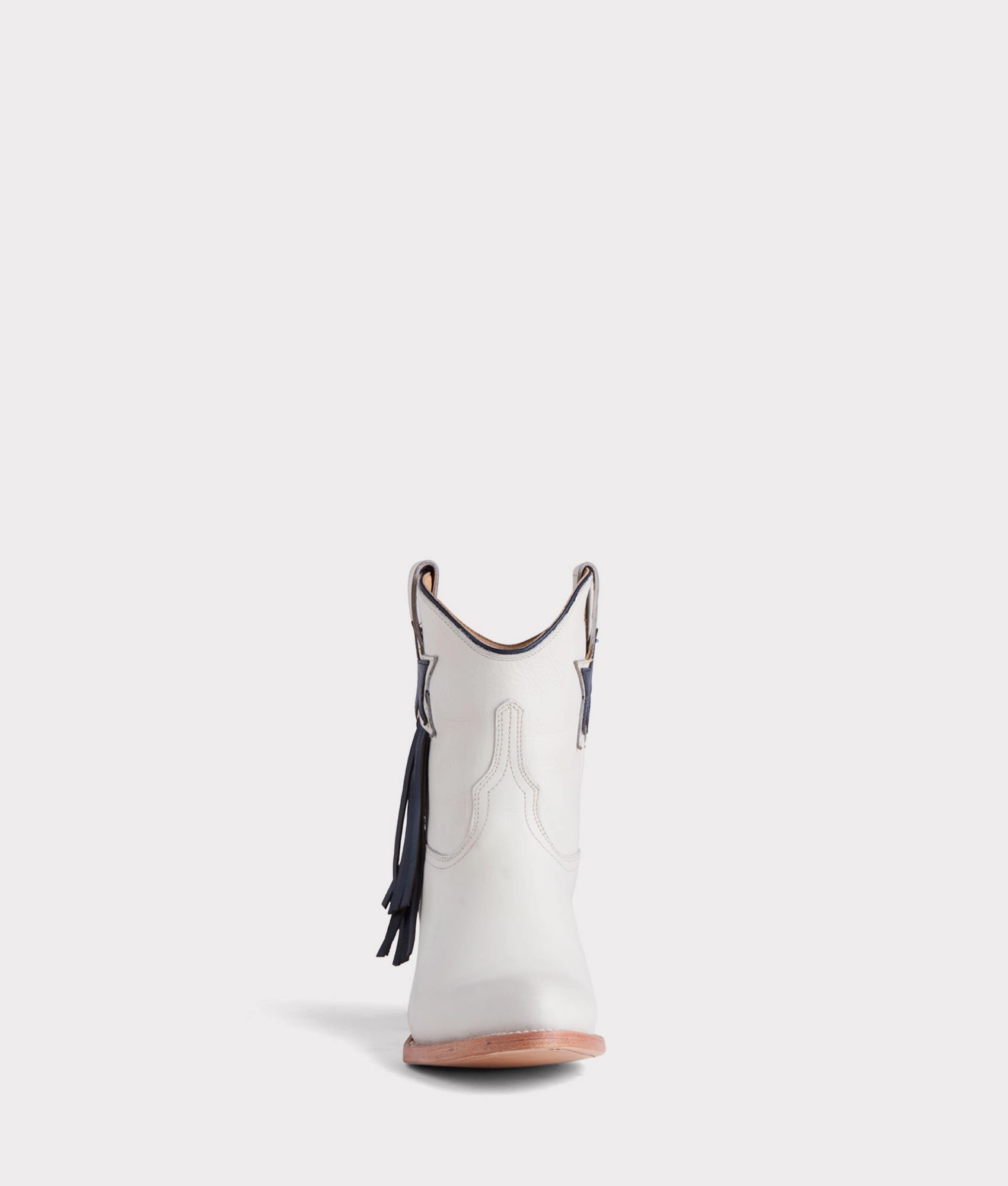 Lucchese x Dallas Cowboys Five Point :: Cream Weekend Look lace up closure