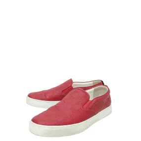Simple Vibe Gucci Red Guccissima Web Slip On Sneakers 11.5