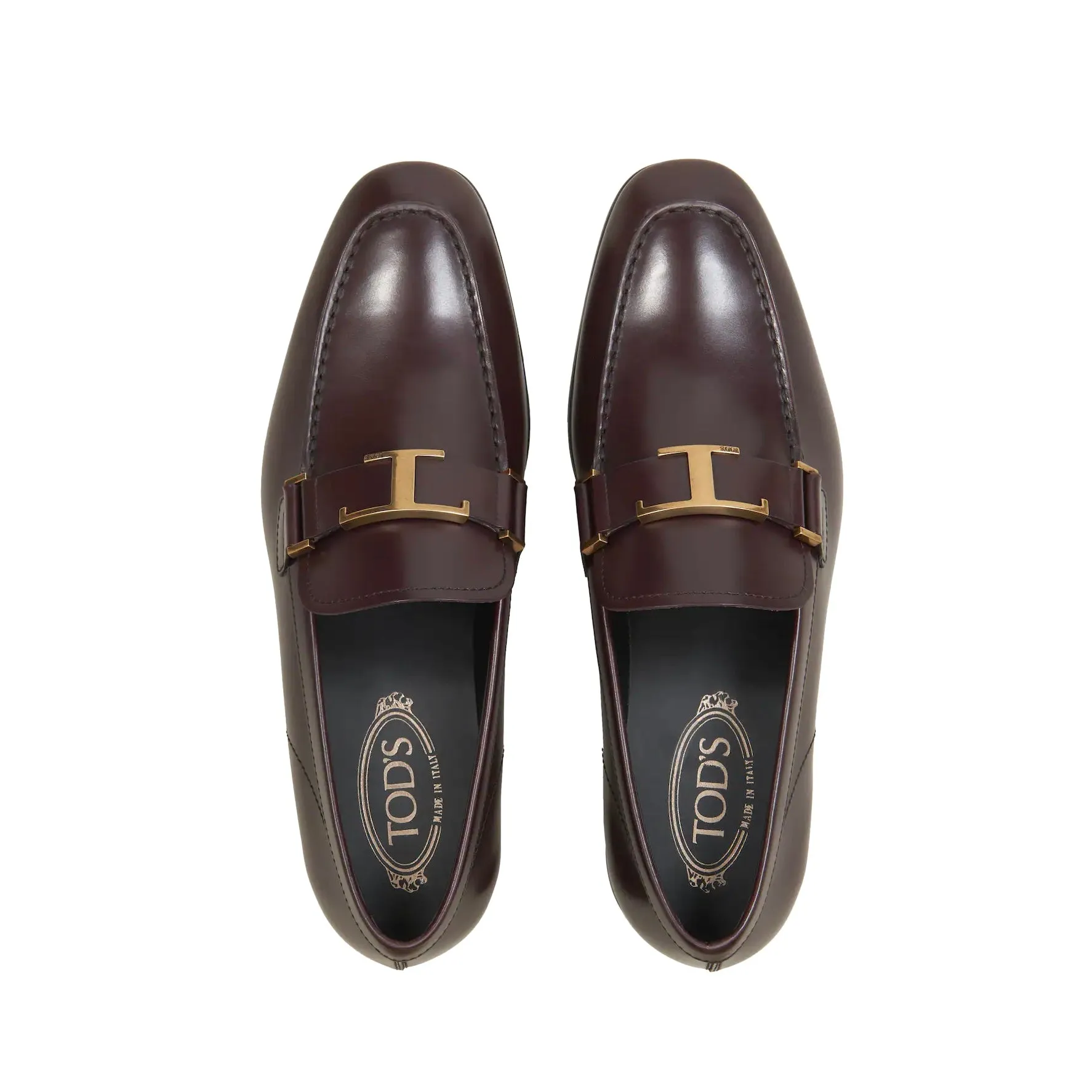 Tod's Gold T Logo Dress Shoes Market Vibe