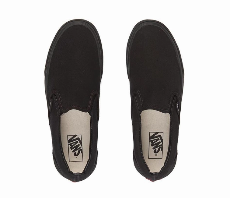 Vans Classic Slip-On (Black/Black) foot - stability running shoes