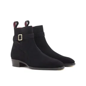 Quick Drying Black Suede Jodhpur Boots