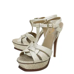 Good Grip YSL Metallic Gold Tribute Sandal 37.5