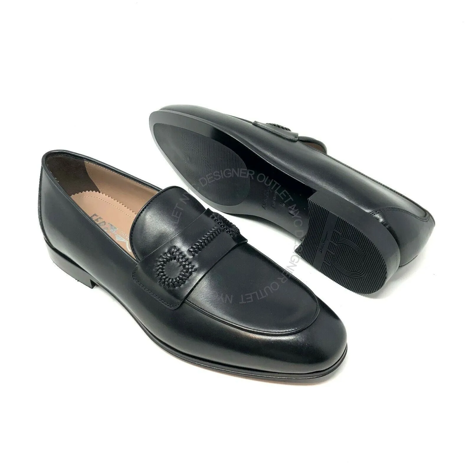 Ferragamo Rost Loafers lace up closure