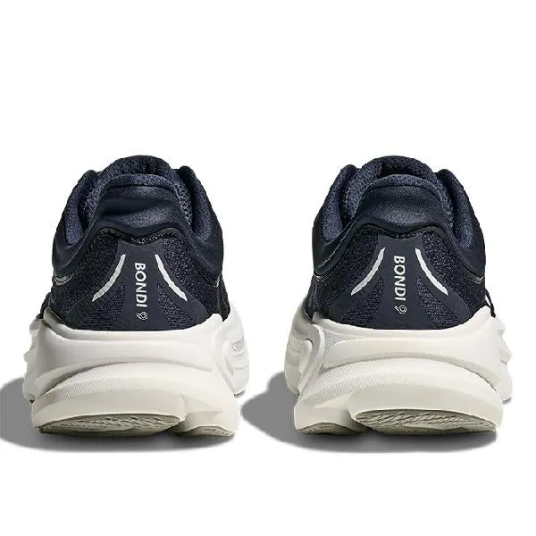 Mens Hoka Bondi 9 Extra Wide in Varsity Navy/White Enhanced silhouette