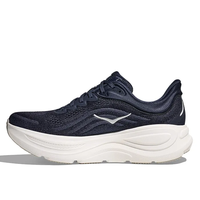 Abrasion Resistant Material Motion Vibe Mens Hoka Bondi 9 Extra Wide in Varsity Navy/White