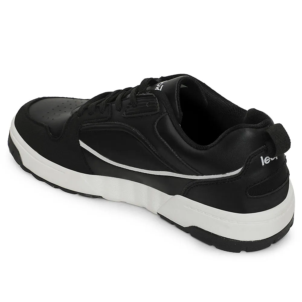 Leap7x Black Casual Lacing Sneakers For Men LAPON-1E By Liberty Sole Strength Ultra Cushioned Midsole