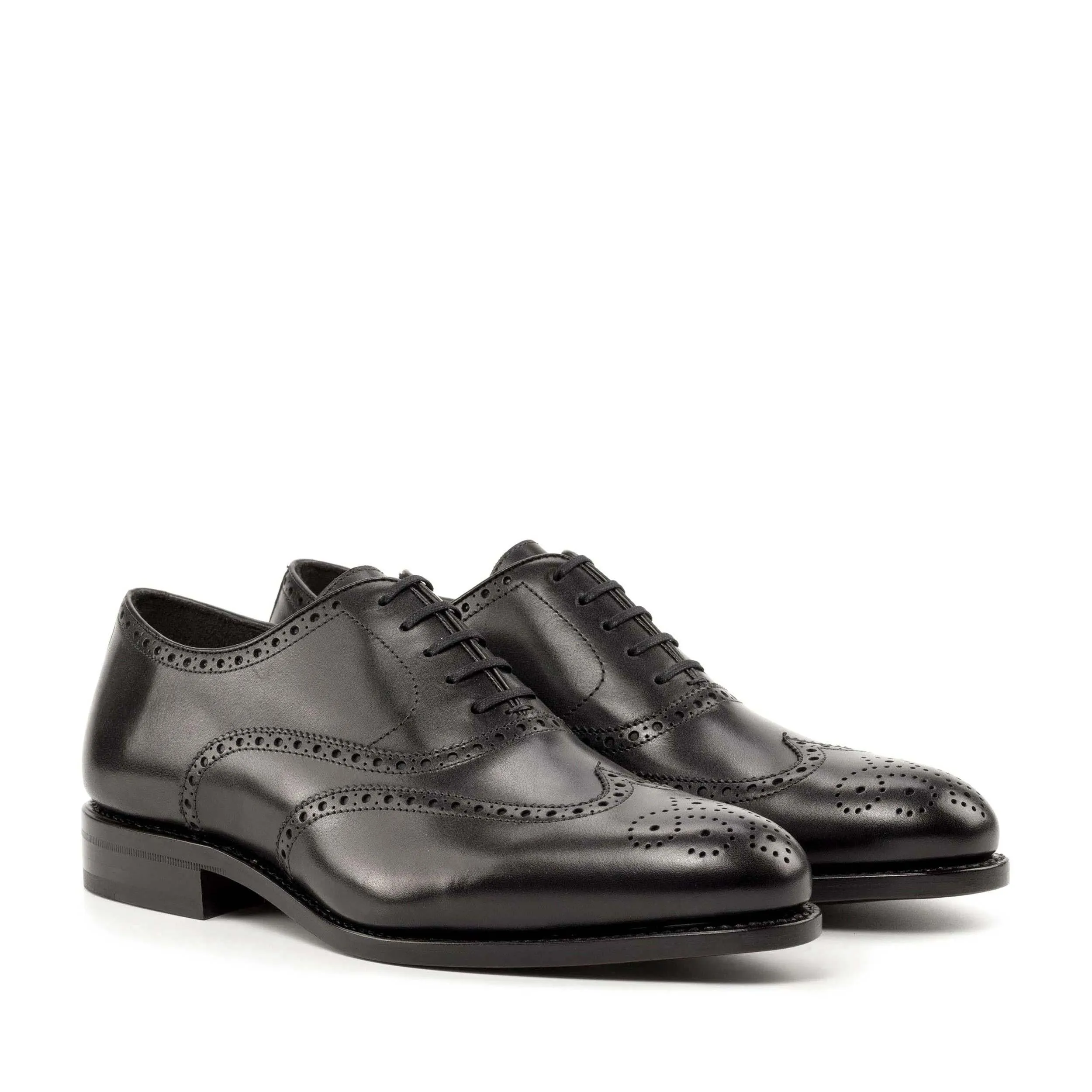 Formal Look Full Brogue black box calf