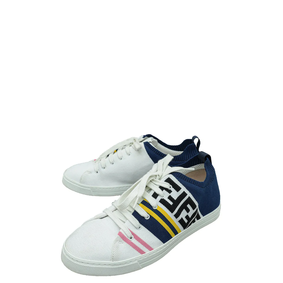 Fendi Multicolor Logo Stretch Knit Sneaker 5 Boho Free