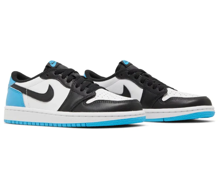 Mens Nike Air Jordan 1 Low OG (UNC) running in suburbs theme - run running shoes